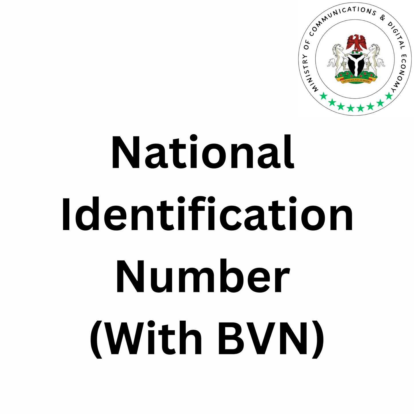 National Identification Number - New NIN Enrollment-Appointment Booking (With BVN)
